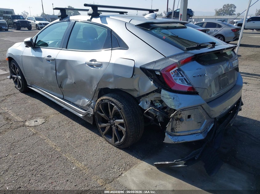 2018 Honda Civic VIN SHHFK7H46JU429147 IAAI salvage auction — LEFT REAR, Salvage Title, sold $3,400 on 2026-07-18 (photo 6)