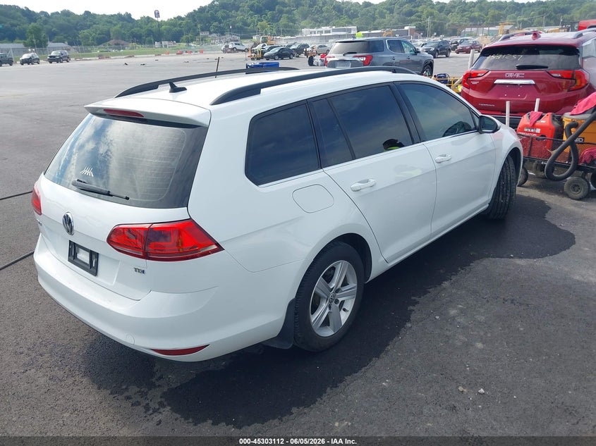 2015 Volkswagen Golf sportsvan VIN 3VWCA7AUXFM515918 IAAI salvage auction — LEFT FRONT, Salvage Title, sold $600 on 2026-07-10 (photo 4)