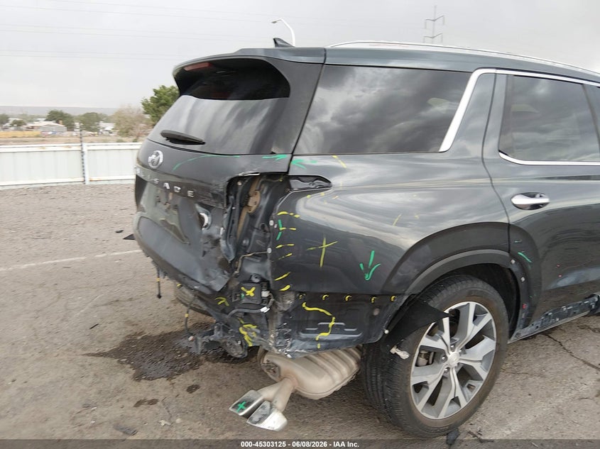 2020 Hyundai Palisade VIN KM8R44HE6LU029479 IAAI salvage auction — REAR END, Salvage (New Mexico), sold $825 on 2026-07-29 (photo 6)