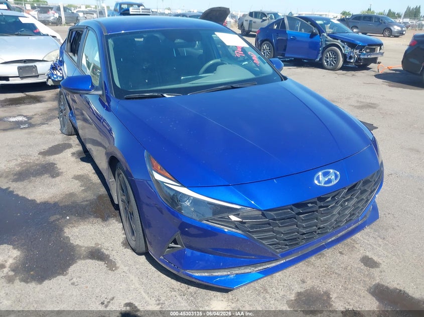 2022 Hyundai Elantra VIN KMHLM4AG4NU283552 IAAI salvage auction — REAR END, Salvage Title, sold $1,700 on 2026-07-22 (photo 1)