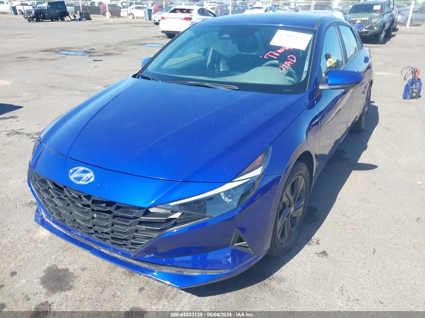 2022 Hyundai Elantra VIN KMHLM4AG4NU283552 IAAI salvage auction — REAR END, Salvage Title, sold $1,700 on 2026-07-22 (photo 2)