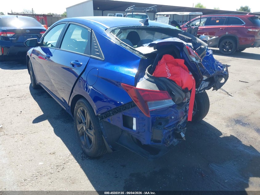 2022 Hyundai Elantra VIN KMHLM4AG4NU283552 IAAI salvage auction — REAR END, Salvage Title, sold $1,700 on 2026-07-22 (photo 3)