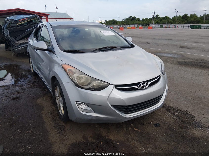 2012 Hyundai Elantra VIN KMHDH4AE2CU331330 IAAI salvage auction — LEFT SIDE, Salvage (Louisiana), sold $400 on 2026-07-27 (photo 1)