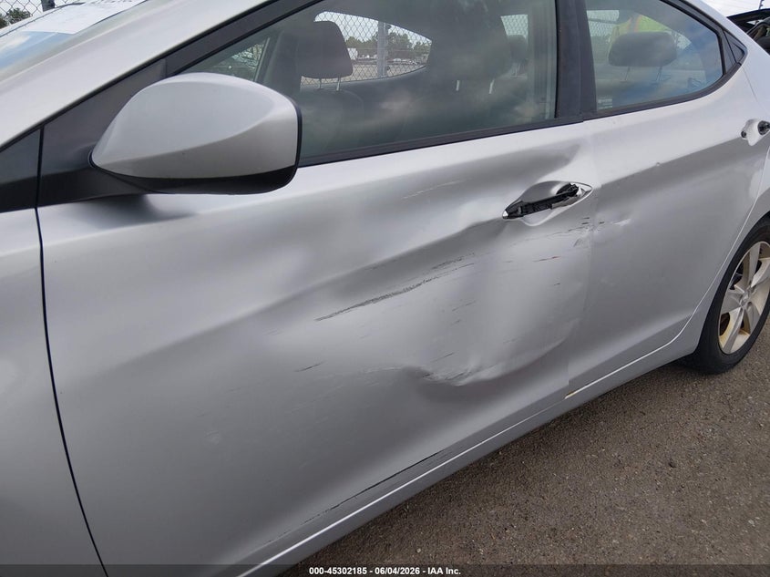 2012 Hyundai Elantra VIN KMHDH4AE2CU331330 IAAI salvage auction — LEFT SIDE, Salvage (Louisiana), sold $400 on 2026-07-27 (photo 6)