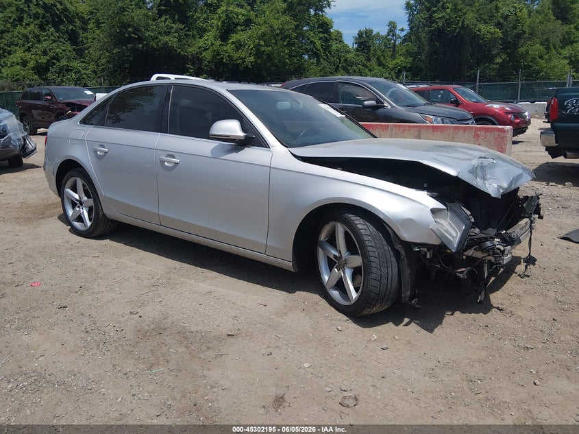 2009 Audi A4 VIN WAUMK78K29A078553 IAAI salvage auction — FRONT END, Salvage - Greater Than 75% (Maryland), sold $300 on 2026-07-23 (photo 1)