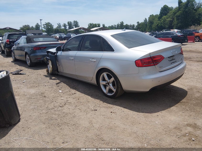 2009 Audi A4 VIN WAUMK78K29A078553 IAAI salvage auction — FRONT END, Salvage - Greater Than 75% (Maryland), sold $300 on 2026-07-23 (photo 3)