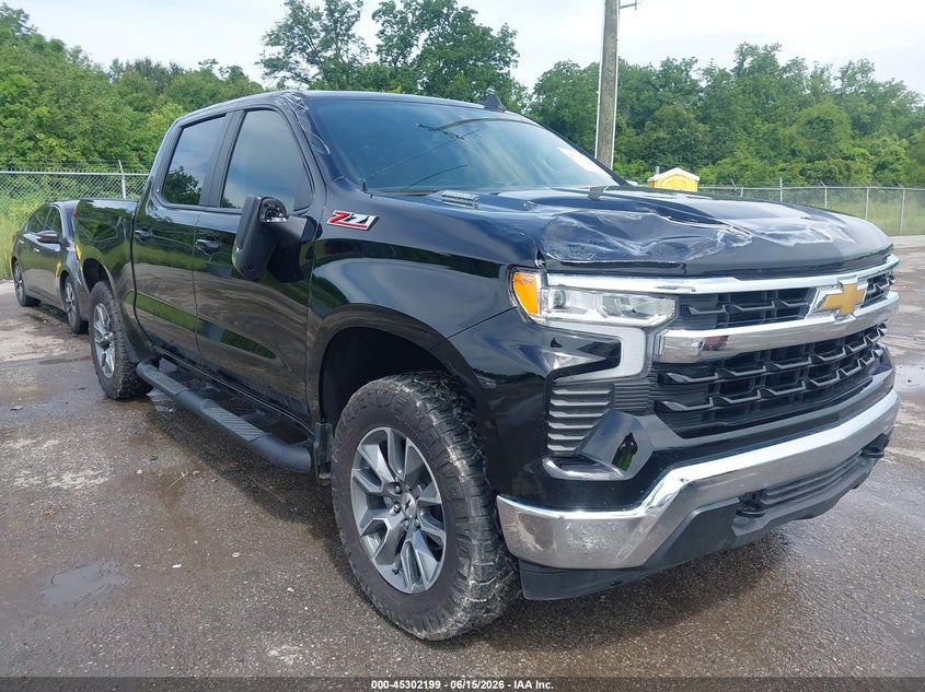 2025 Chevrolet Silverado VIN 1GCUKDE83SZ116132 IAAI salvage auction — REAR END, Salvage (Louisiana), sold $23,100 on 2026-07-21 (photo 1)