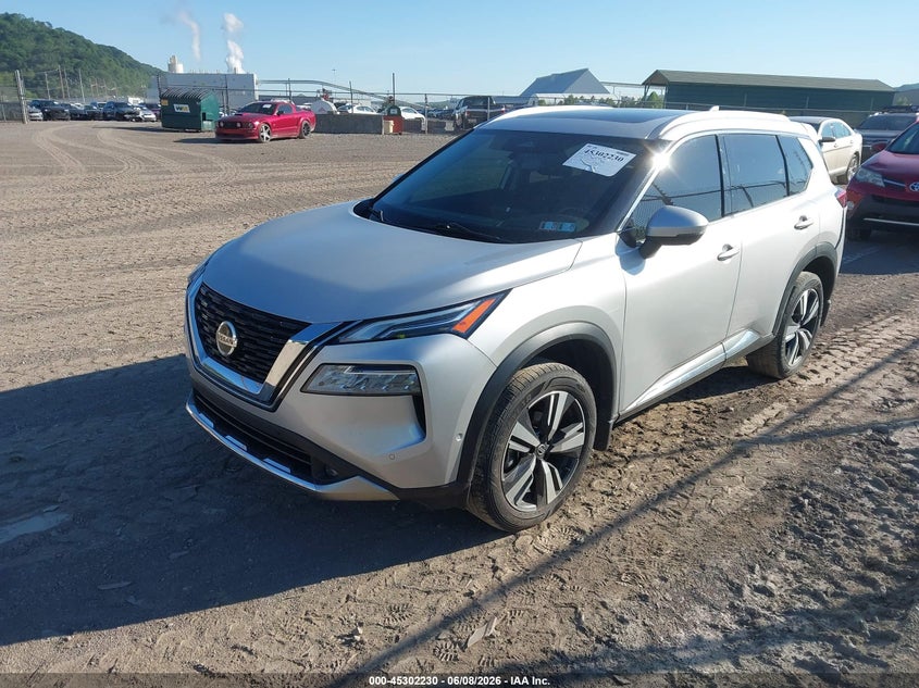 2021 Nissan Rogue VIN JN8AT3DD7MW320014 IAAI salvage auction — REAR END, Salvage Title, sold $6,200 on 2026-07-14 (photo 2)