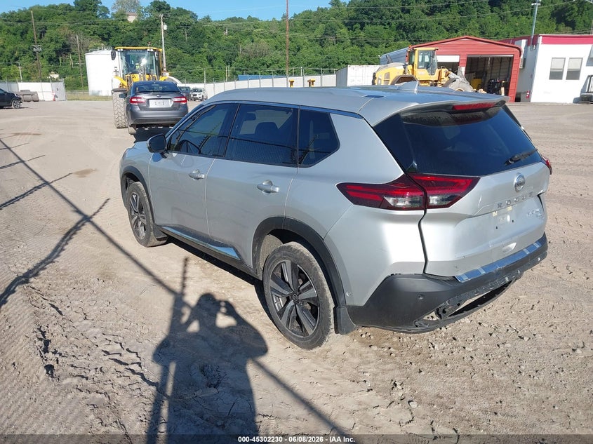 2021 Nissan Rogue VIN JN8AT3DD7MW320014 IAAI salvage auction — REAR END, Salvage Title, sold $6,200 on 2026-07-14 (photo 3)