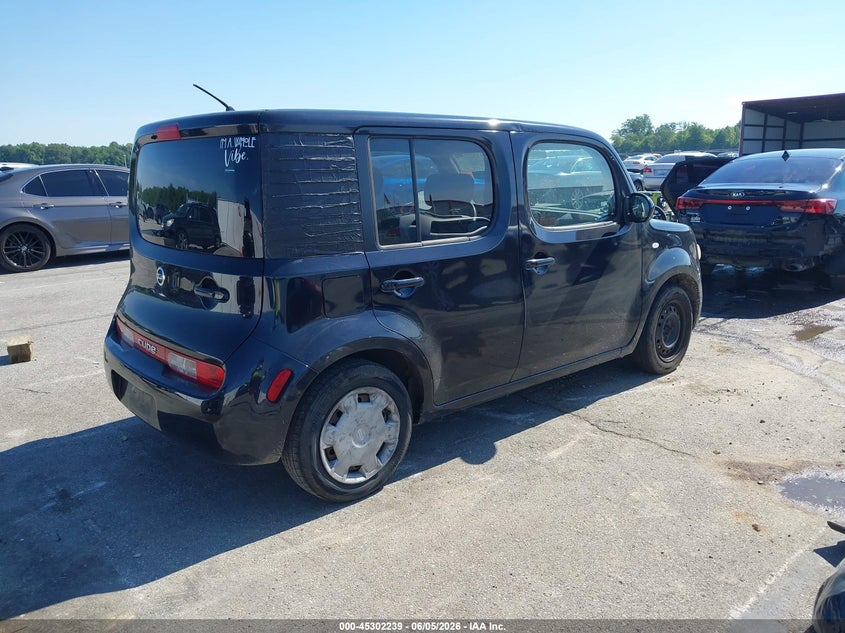 2010 Nissan Cube VIN JN8AZ2KR1AT152620 IAAI salvage auction — LEFT REAR, Clear (Indiana), sold $425 on 2026-07-09 (photo 4)