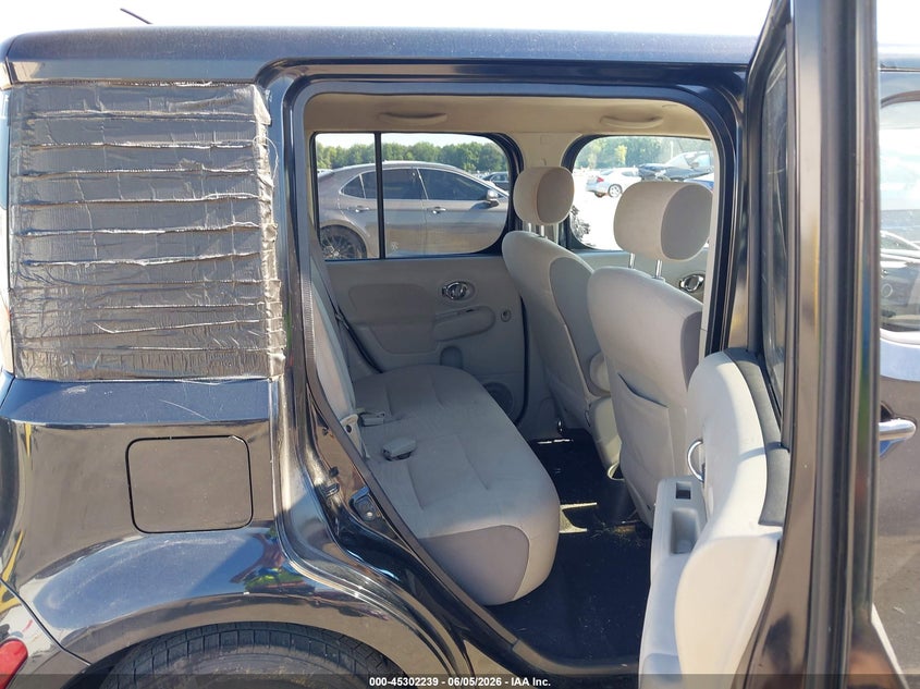 2010 Nissan Cube VIN JN8AZ2KR1AT152620 IAAI salvage auction — LEFT REAR, Clear (Indiana), sold $425 on 2026-07-09 (photo 8)