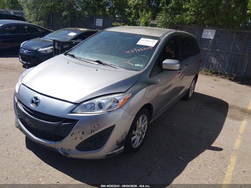 2012 Mazda 5 VIN JM1CW2BL0C0136180 IAAI salvage auction — NORMAL WEAR, Clear (Colorado), sold $300 on 2026-07-21 (photo 2)