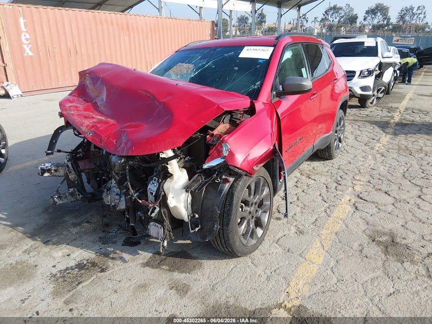 2021 Jeep Compass VIN 3C4NJCEB0MT542481 IAAI salvage auction — FRONT END, Salvage Title, sold $600 on 2026-07-22 (photo 2)