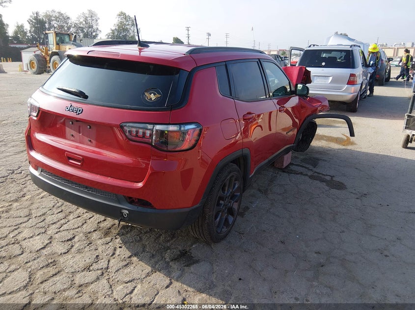 2021 Jeep Compass VIN 3C4NJCEB0MT542481 IAAI salvage auction — FRONT END, Salvage Title, sold $600 on 2026-07-22 (photo 4)