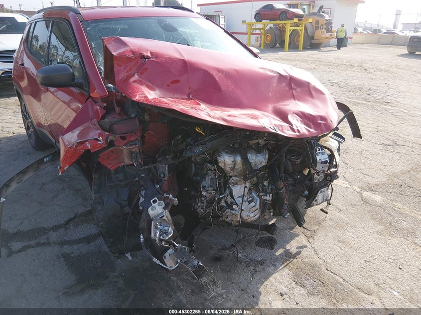 2021 Jeep Compass VIN 3C4NJCEB0MT542481 IAAI salvage auction — FRONT END, Salvage Title, sold $600 on 2026-07-22 (photo 6)