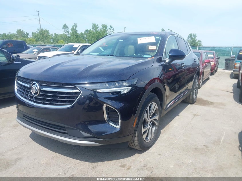 2021 Buick Envision VIN LRBFZPR46MD074566 IAAI salvage auction — HAIL, Salvage (Ohio), sold $9,600 on 2026-07-28 (photo 2)