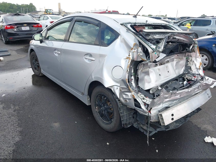 2012 Toyota Prius VIN JTDKN3DU6C5420944 IAAI salvage auction — REAR END, Salvage (Illinois), sold $25 on 2026-07-21 (photo 3)