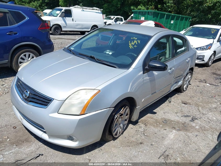 2012 Nissan Sentra VIN 3N1AB6AP3CL766697 IAAI salvage auction — SIDE, Salvage Title, sold $475 on 2026-07-09 (photo 2)