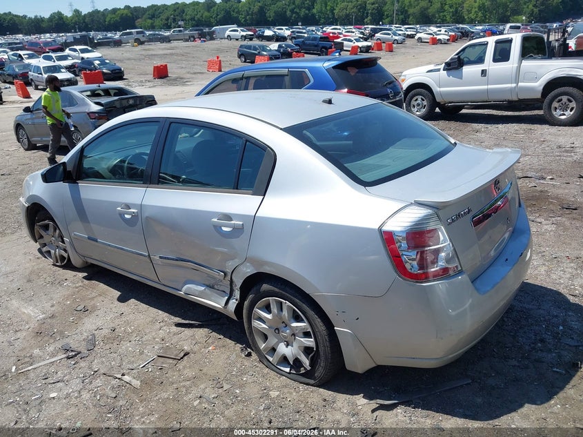 2012 Nissan Sentra VIN 3N1AB6AP3CL766697 IAAI salvage auction — SIDE, Salvage Title, sold $475 on 2026-07-09 (photo 3)