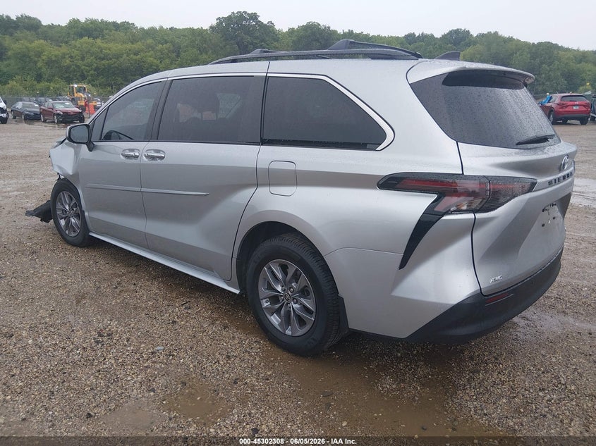 2024 Toyota Sienna VIN 5TDYSKFCXRS121557 IAAI salvage auction — LEFT FRONT, Salvage Title, sold $22,250 on 2026-07-08 (photo 3)
