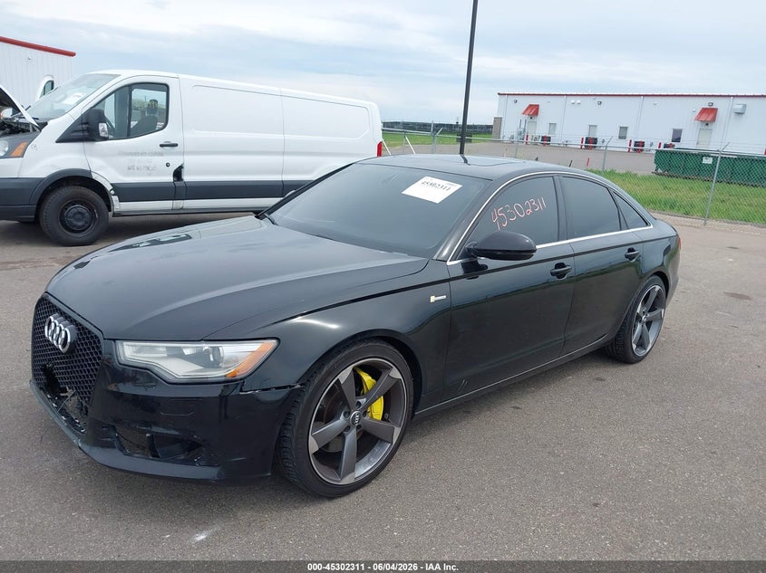 2012 Audi A6 VIN WAUGGAFC4CN120888 IAAI salvage auction — FRONT END, Prior Salvage (Minnesota), sold $700 on 2026-07-29 (photo 2)