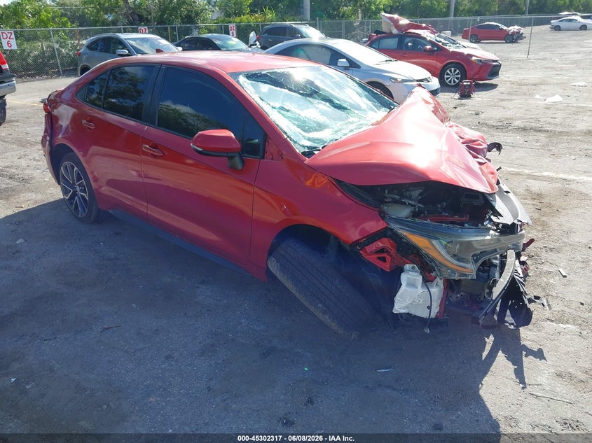 2020 Toyota Corolla VIN JTDS4RCEXLJ013779 IAAI salvage auction — FRONT END, Salvage Title, sold $1,475 on 2026-07-13 (photo 1)