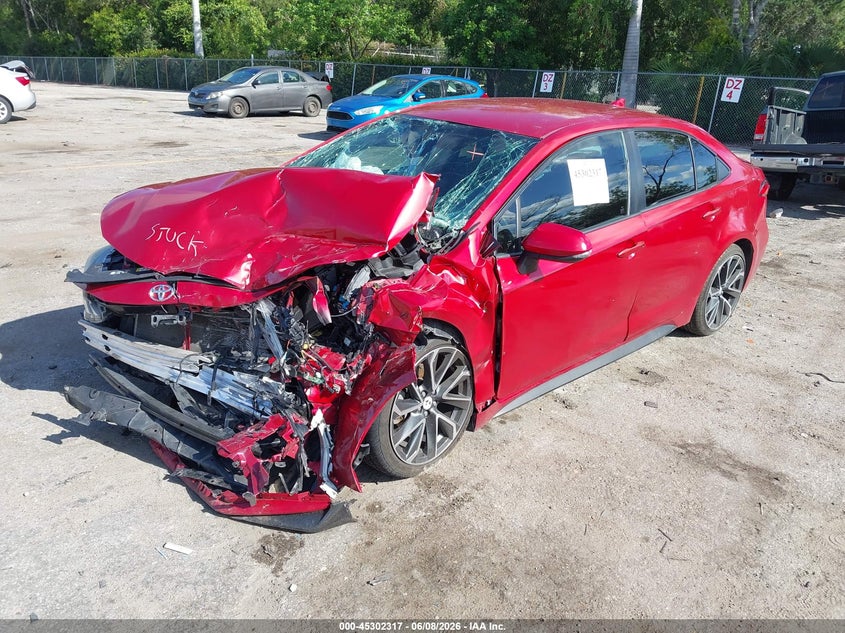 2020 Toyota Corolla VIN JTDS4RCEXLJ013779 IAAI salvage auction — FRONT END, Salvage Title, sold $1,475 on 2026-07-13 (photo 2)