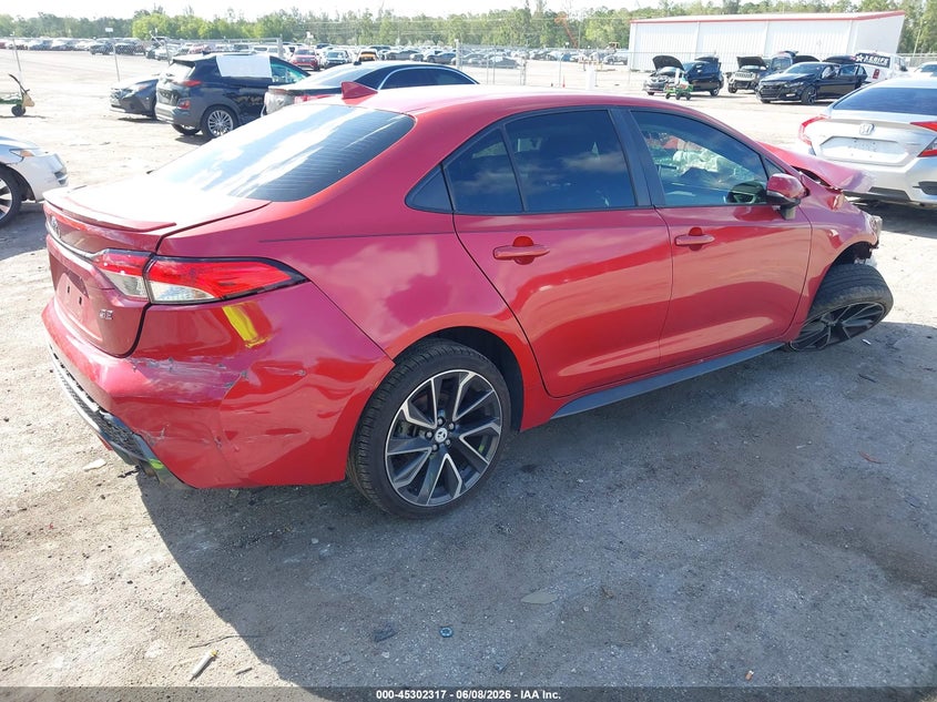 2020 Toyota Corolla VIN JTDS4RCEXLJ013779 IAAI salvage auction — FRONT END, Salvage Title, sold $1,475 on 2026-07-13 (photo 4)