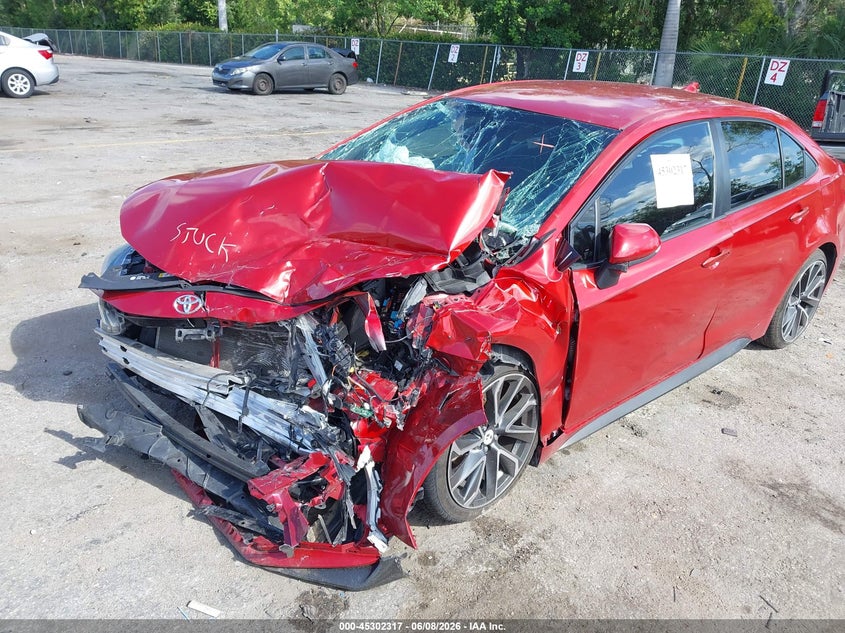2020 Toyota Corolla VIN JTDS4RCEXLJ013779 IAAI salvage auction — FRONT END, Salvage Title, sold $1,475 on 2026-07-13 (photo 6)
