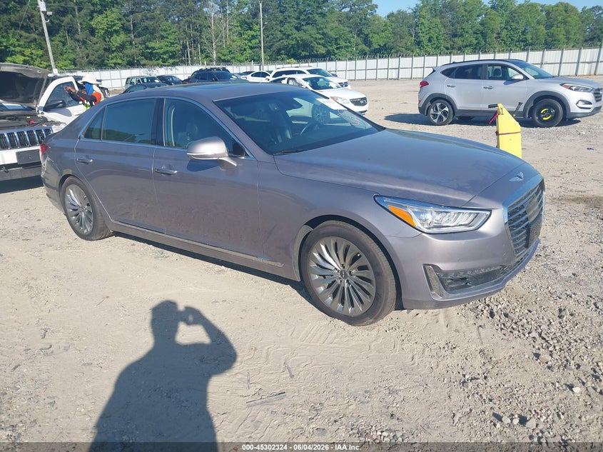 2018 Genesis G90 VIN KMHG54JH7JU041548 IAAI salvage auction — UNDERCARRIAGE, Salvage Title, sold $3,550 on 2026-07-09 (photo 1)