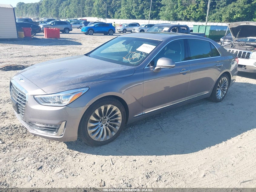 2018 Genesis G90 VIN KMHG54JH7JU041548 IAAI salvage auction — UNDERCARRIAGE, Salvage Title, sold $3,550 on 2026-07-09 (photo 2)