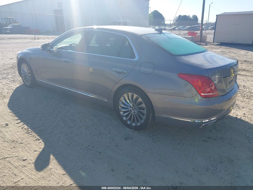 2018 Genesis G90 VIN KMHG54JH7JU041548 IAAI salvage auction — UNDERCARRIAGE, Salvage Title, sold $3,550 on 2026-07-09 (photo 3)