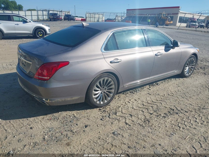 2018 Genesis G90 VIN KMHG54JH7JU041548 IAAI salvage auction — UNDERCARRIAGE, Salvage Title, sold $3,550 on 2026-07-09 (photo 4)