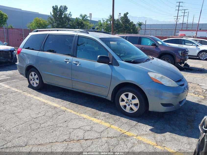 2006 Toyota Sienna VIN 5TDZA23C16S439574 IAAI salvage auction — NORMAL WEAR, Salvage Title - Dealer (California), sold $1,225 on 2026-07-07 (photo 1)