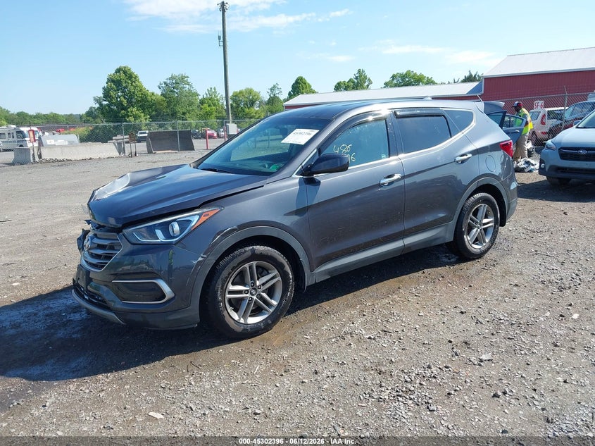 2017 Hyundai Santa fe VIN 5XYZTDLBXHG474126 IAAI salvage auction — FRONT END, Salvage (Virginia), sold $2,000 on 2026-07-11 (photo 2)