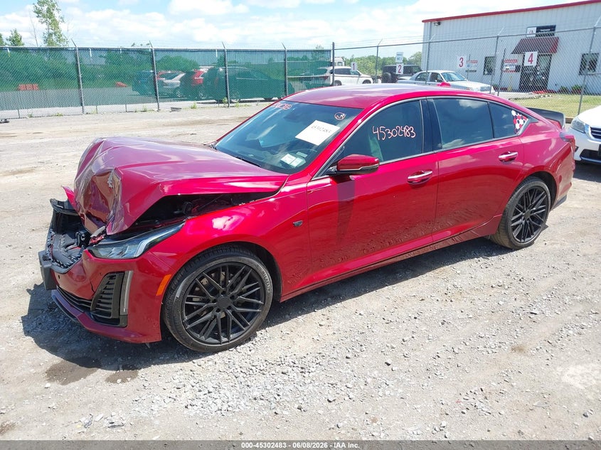 2021 Cadillac Ct5 VIN 1G6DT5RW5M0125498 IAAI salvage auction — FRONT END, Salvage Title, sold $7,700 on 2026-07-10 (photo 2)