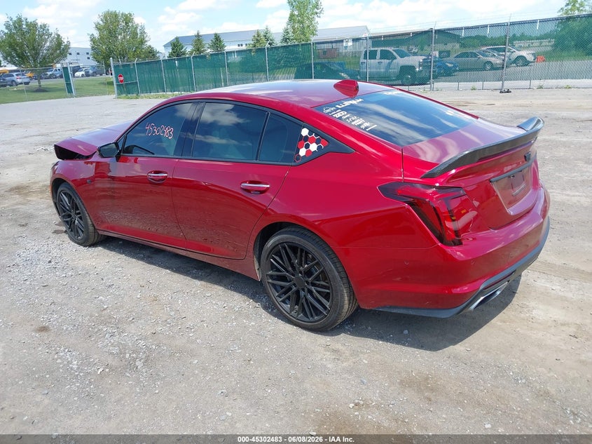 2021 Cadillac Ct5 VIN 1G6DT5RW5M0125498 IAAI salvage auction — FRONT END, Salvage Title, sold $7,700 on 2026-07-10 (photo 3)