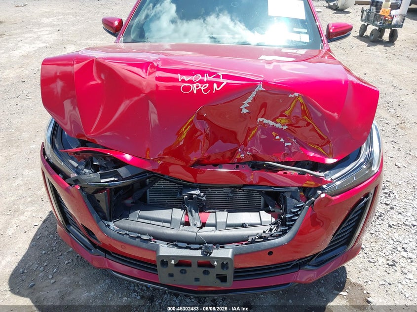 2021 Cadillac Ct5 VIN 1G6DT5RW5M0125498 IAAI salvage auction — FRONT END, Salvage Title, sold $7,700 on 2026-07-10 (photo 6)