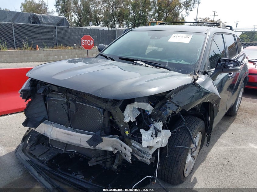 2021 Toyota Highlander VIN 5TDZZRAH3MS080466 IAAI salvage auction — FRONT END, Salvage Title, sold $25 on 2026-07-30 (photo 6)