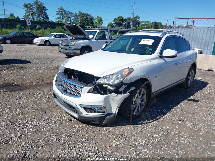 2016 Infiniti Qx50 VIN JN1BJ0RR1GM261182 IAAI salvage auction — FRONT END, Salvage Title, sold $50 on 2026-07-28 (photo 2)
