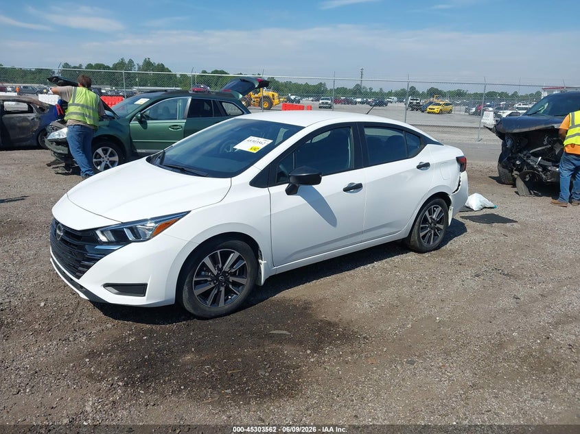 2024 Nissan Versa VIN 3N1CN8DV9RL863224 IAAI salvage auction — LEFT REAR, Salvage Title, sold $3,550 on 2026-08-27 (photo 2)