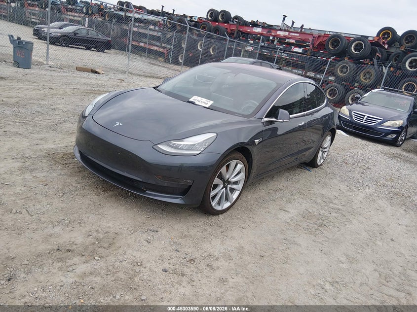 2018 Tesla Model 3 VIN 5YJ3E1EA2JF032005 IAAI salvage auction — REAR END, Salvage (South Carolina), sold $4,550 on 2026-08-01 (photo 2)