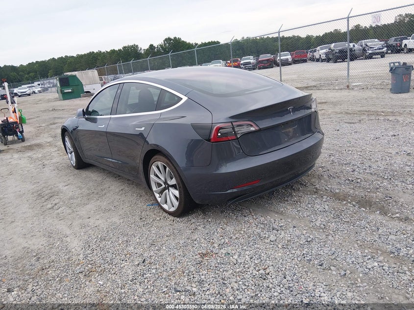 2018 Tesla Model 3 VIN 5YJ3E1EA2JF032005 IAAI salvage auction — REAR END, Salvage (South Carolina), sold $4,550 on 2026-08-01 (photo 3)