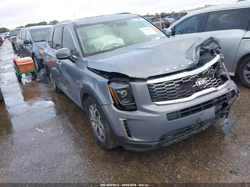 2020 Kia Telluride VIN 5XYP34HC8LG076821 IAAI salvage auction — FRONT & REAR, Salvage Title, sold $1,600 on 2026-07-15 (photo 1)