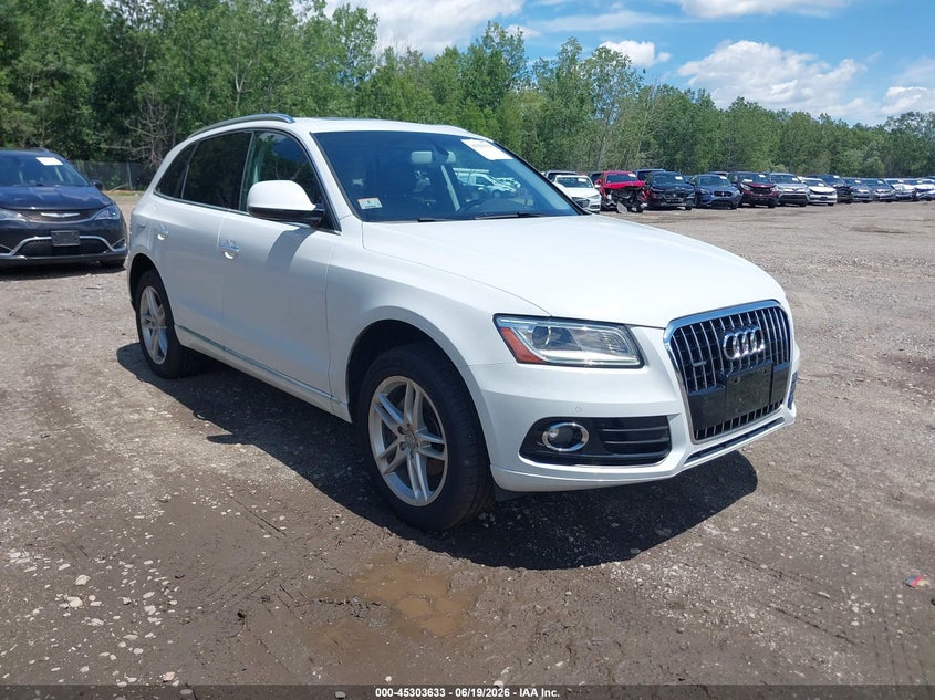 2017 Audi Q5 VIN WA1L2AFP1HA015351 IAAI salvage auction — REAR END, Salvage Title, sold $3,750 on 2026-09-07 (photo 1)