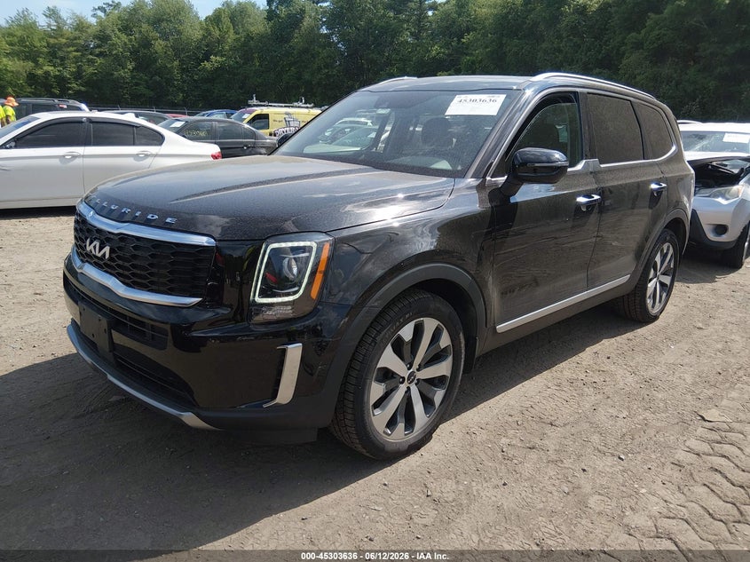 2022 Kia Telluride VIN 5XYP6DHC5NG258969 IAAI salvage auction — REAR END, Salvage (Massachusetts), sold $25 on 2026-07-28 (photo 2)