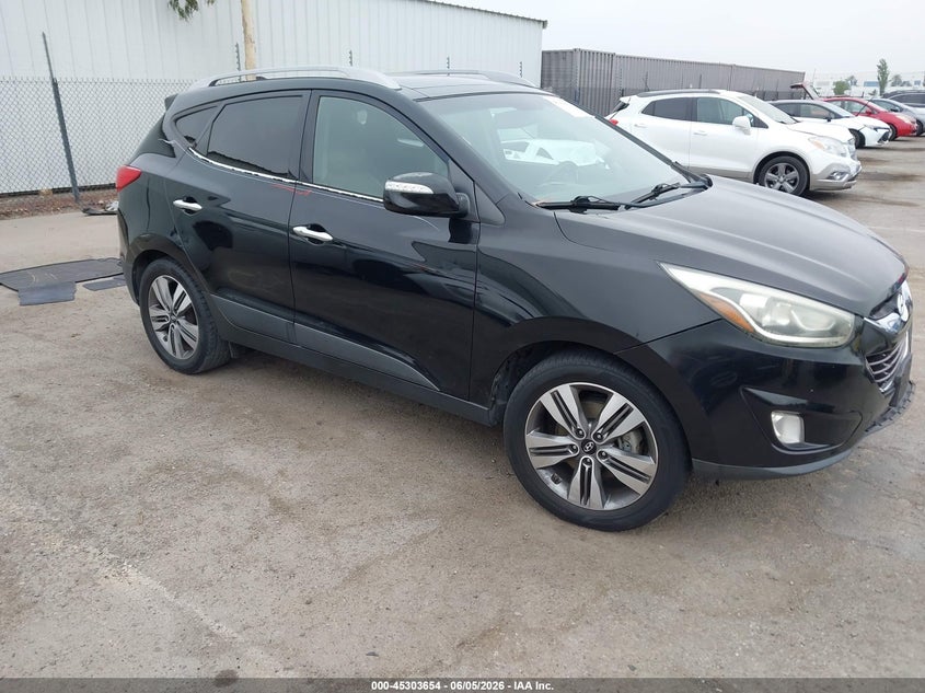 2015 Hyundai Tucson VIN KM8JU3AG7FU041213 IAAI salvage auction — LEFT FRONT, Salvage Title, sold $1,475 on 2026-07-13 (photo 1)