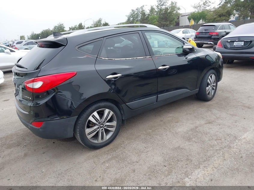 2015 Hyundai Tucson VIN KM8JU3AG7FU041213 IAAI salvage auction — LEFT FRONT, Salvage Title, sold $1,475 on 2026-07-13 (photo 4)