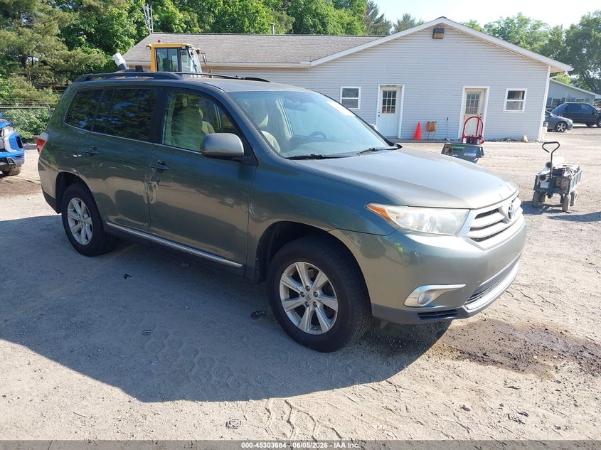 2012 Toyota Highlander VIN 5TDBK3EH0CS097589 IAAI salvage auction — NORMAL WEAR, Salvage Title, sold $2,150 on 2026-07-13 (photo 1)