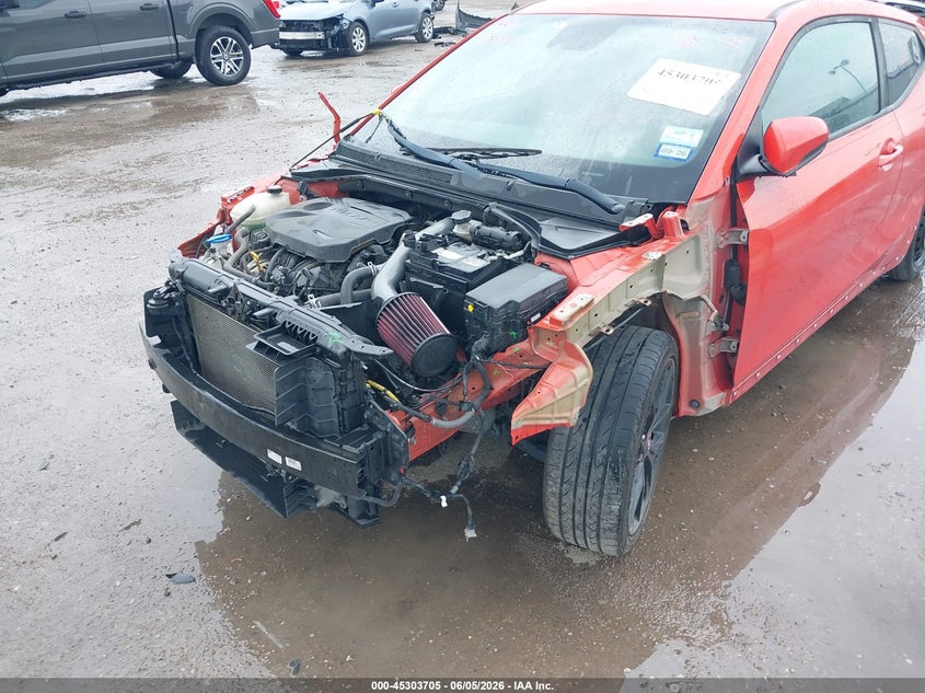 2019 Hyundai Veloster VIN KMHTH6AB1KU009385 IAAI salvage auction — FRONT END, Salvage Title, sold $1,600 on 2026-07-29 (photo 6)